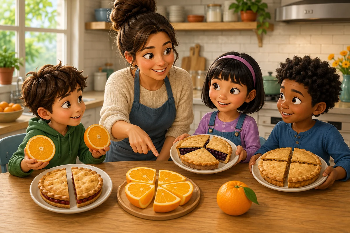 Quiz Fractions pour enfants et famille