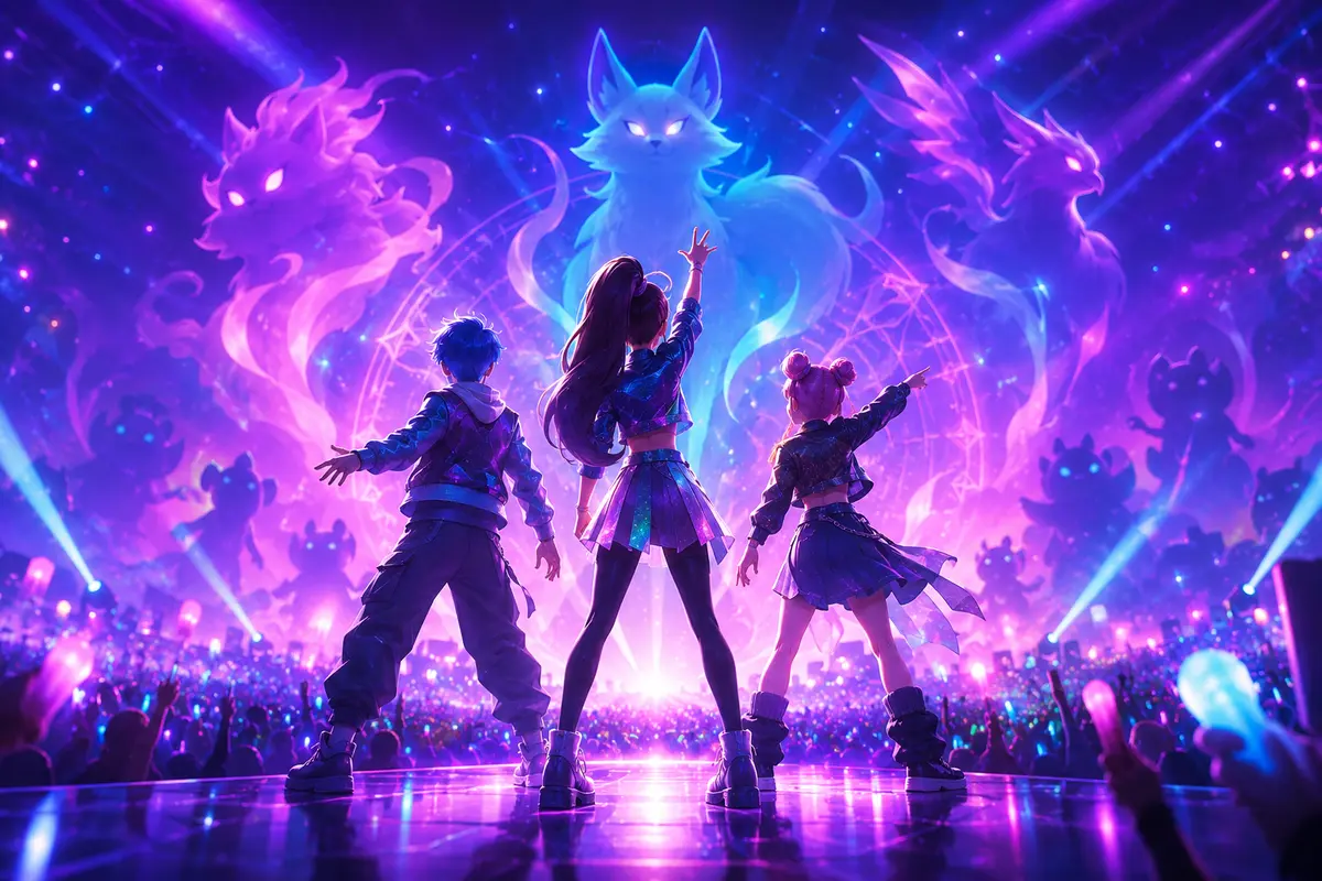 Quiz KPop Demon Hunters pour enfants et famille