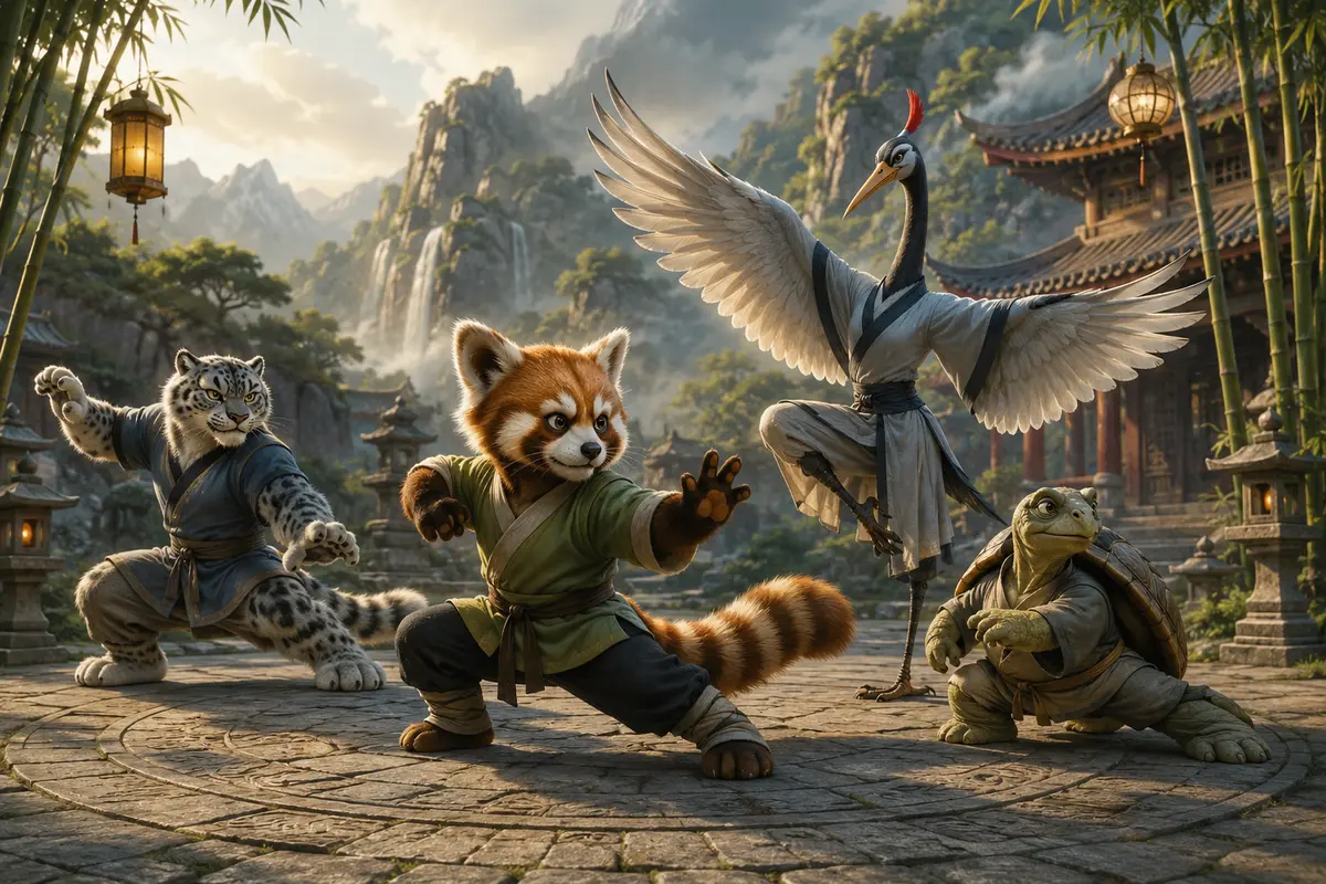 Quiz Kung Fu Panda pour enfants et famille