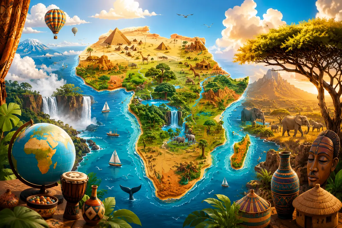 Quiz Pays d’Afrique pour enfants et famille