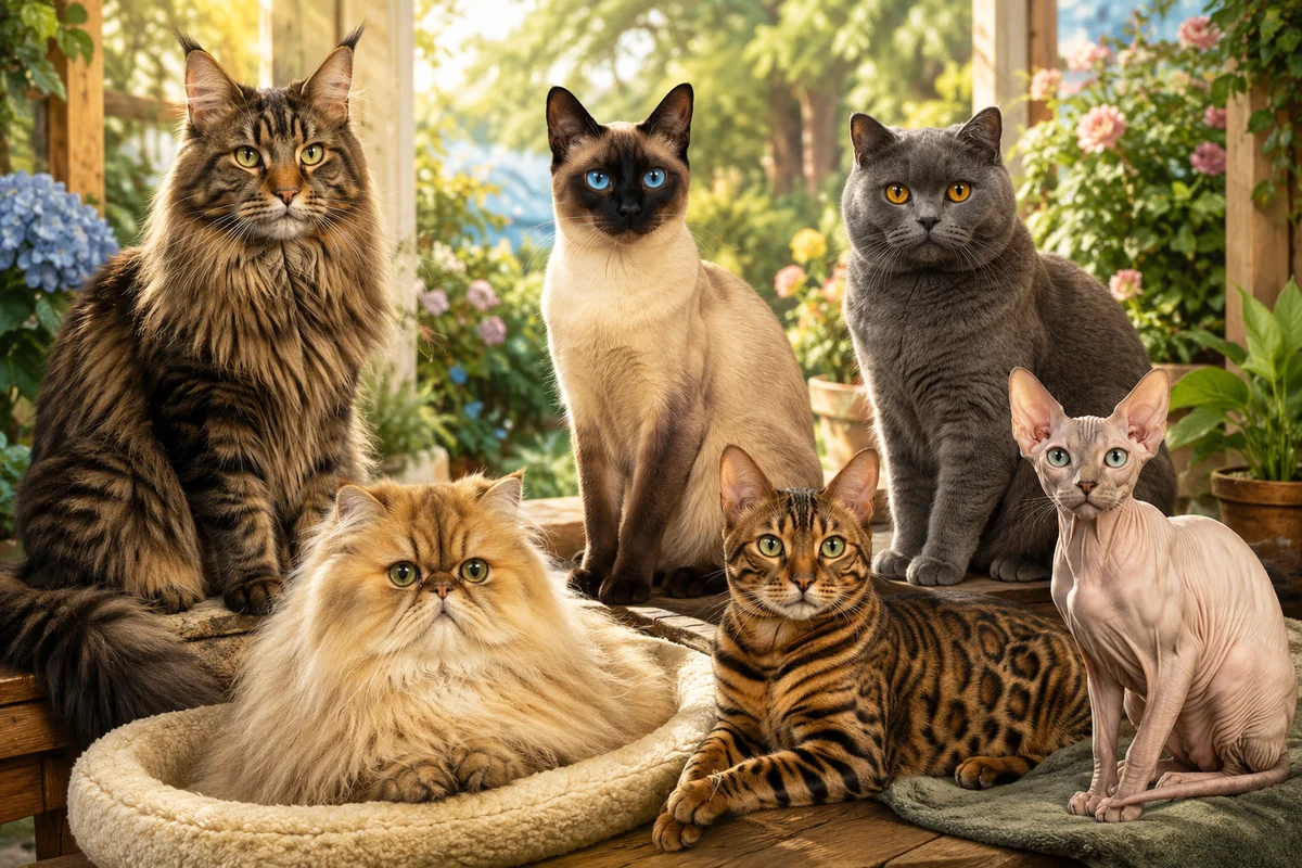 Quiz Races de chats pour enfants et famille