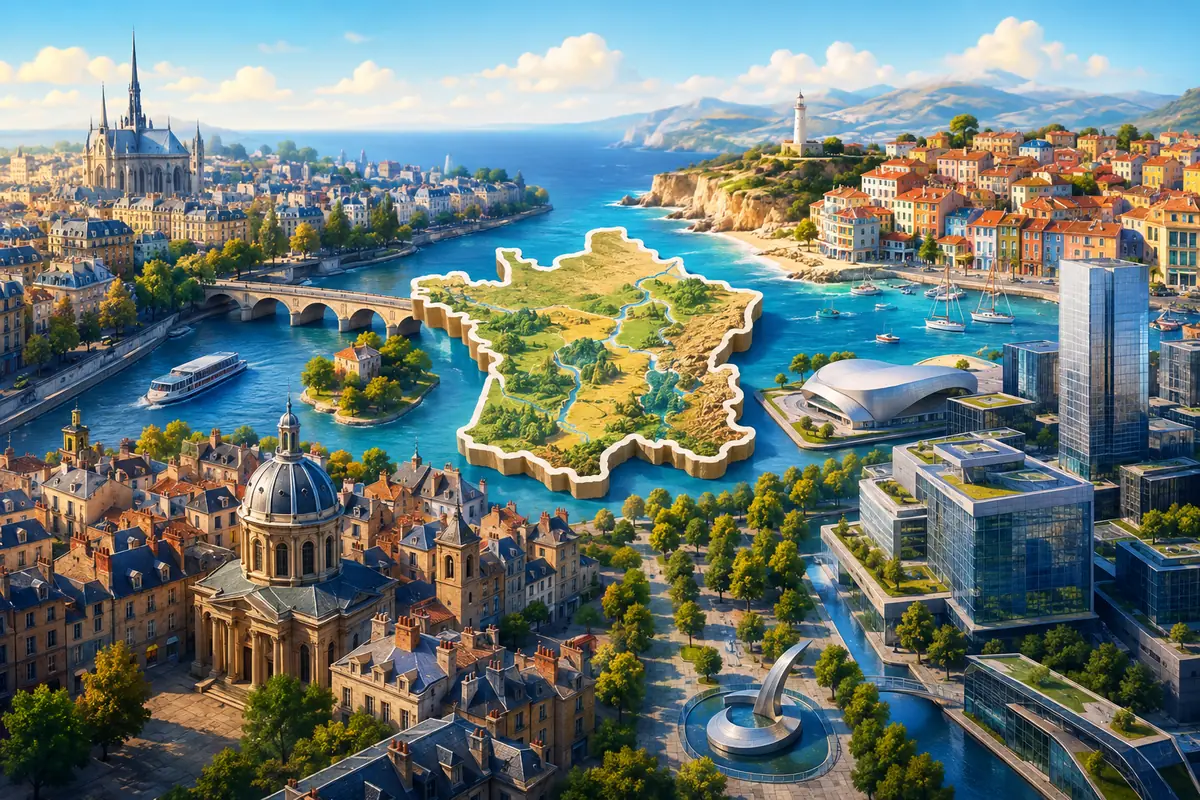 Quiz Villes de France pour enfants et famille