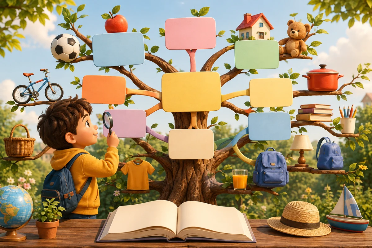 Quiz Vocabulaire français pour enfants et famille