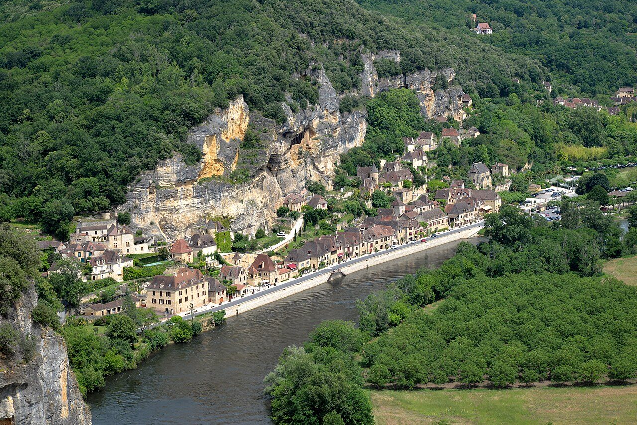 Falaises de la Dordogne entre la Roque-Gageac et Beynac-et-Cazenac à La Roque-Gageac