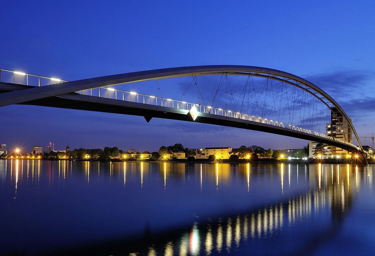 Passerelle des Trois Pays à Huningue
