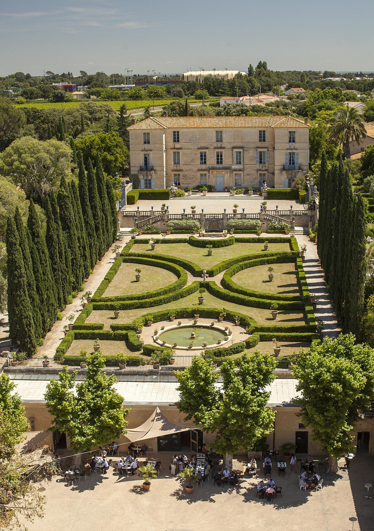JARDINS DU CHATEAU DE FLAUGERGUES à Montpellier