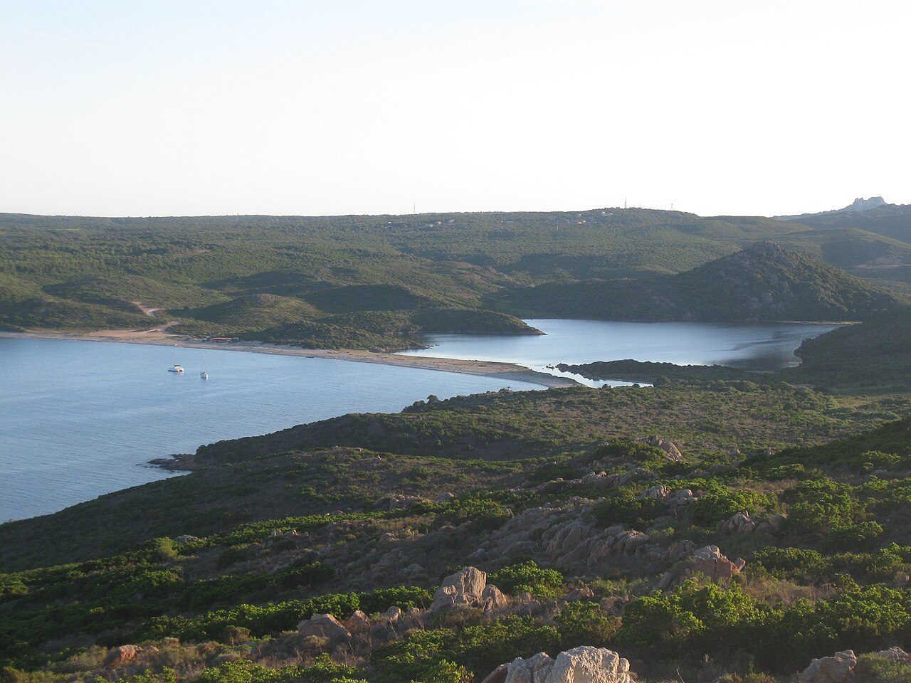 La plage de Balistra à Bonifacio