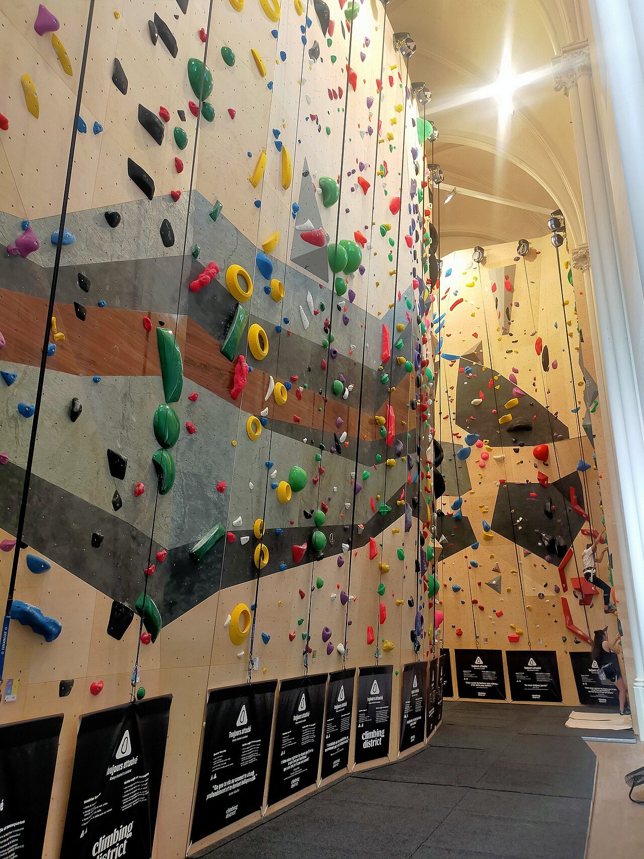 Salle d'escalade à Megève