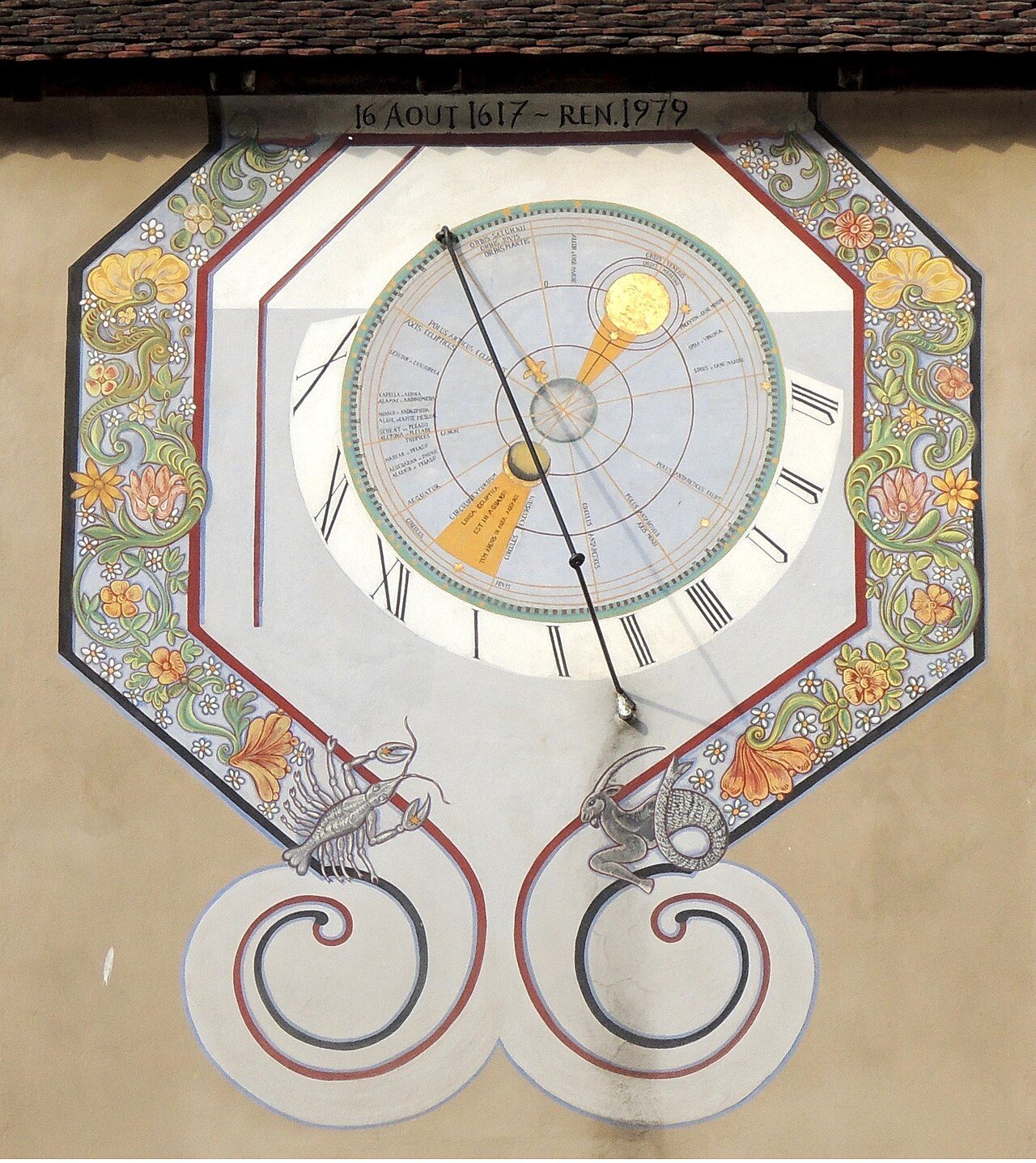 Cadran solaire de l'église des Récollets