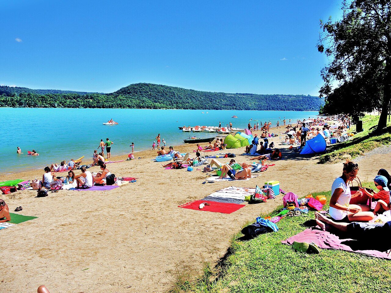 Plage de Doucier - lac de Chalain