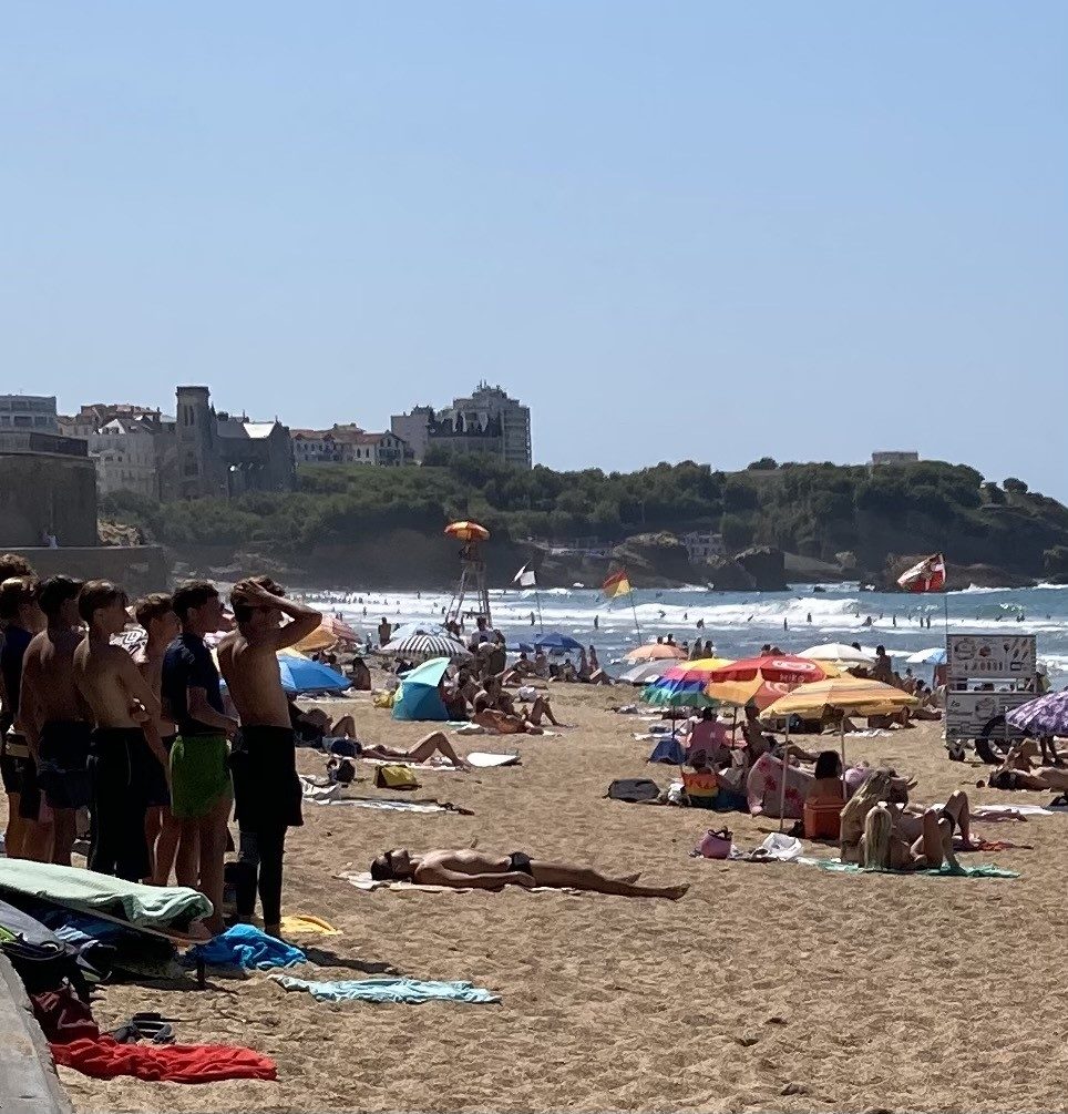 Plage du Miramar à Biarritz
