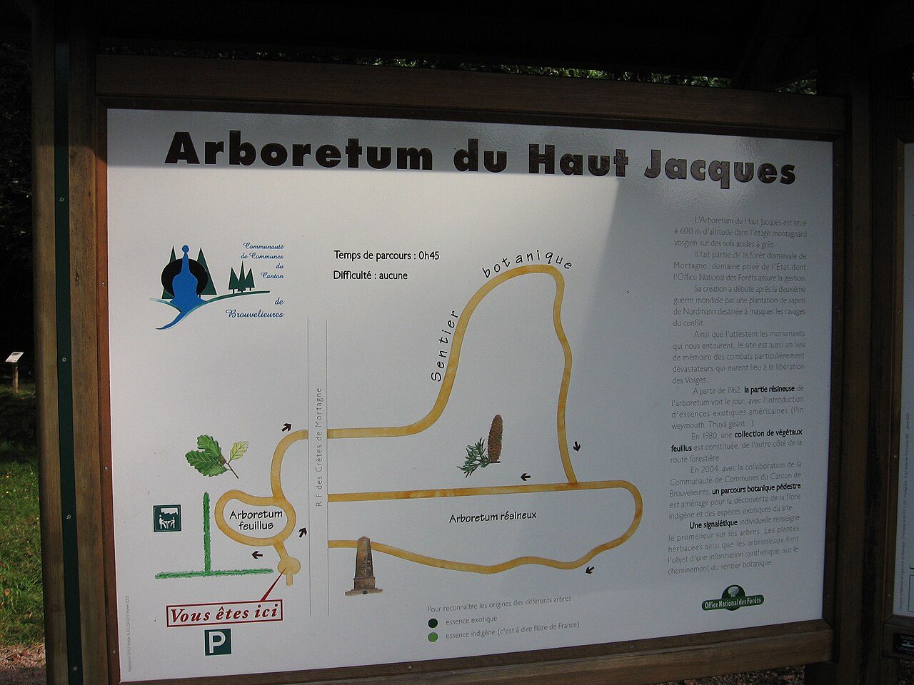 Arboretum du Haut-Jacques à Bois-de-Champ