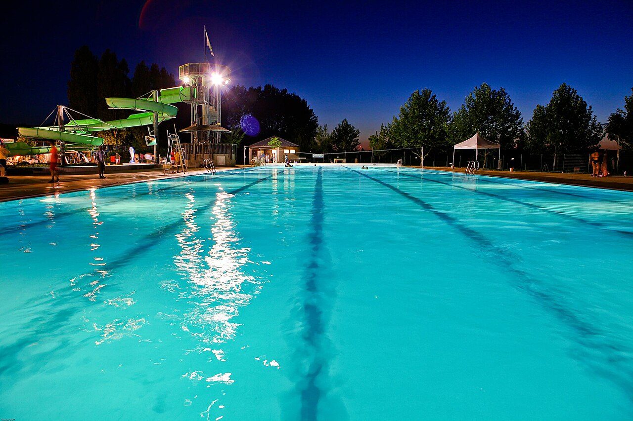 Piscine d'été à Retournac