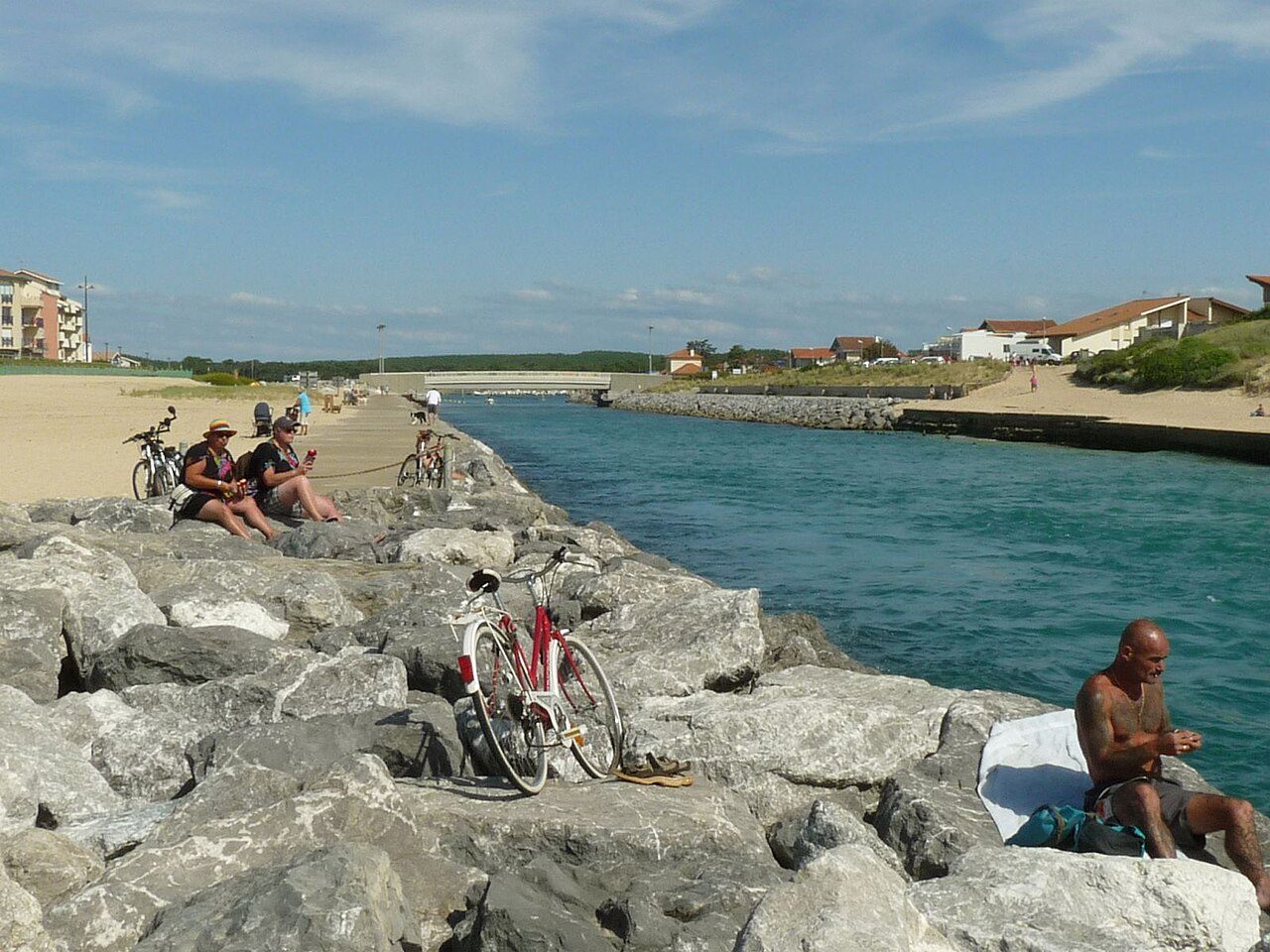 Plage du Courant à Mimizan