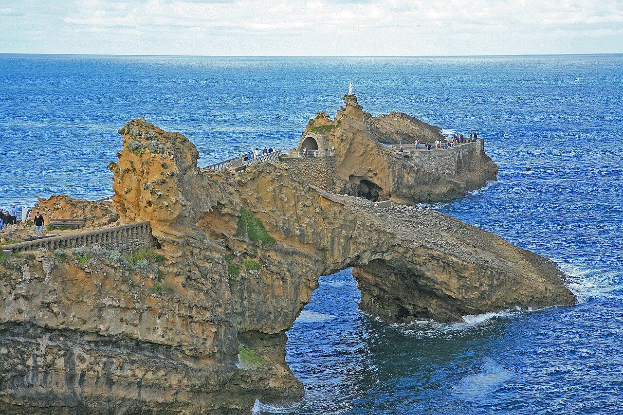 Rocher de la Vierge à Biarritz
