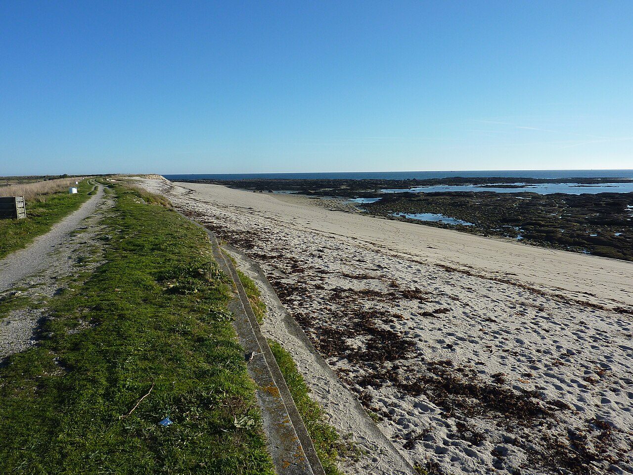 Plage de Lehan à Treffiagat