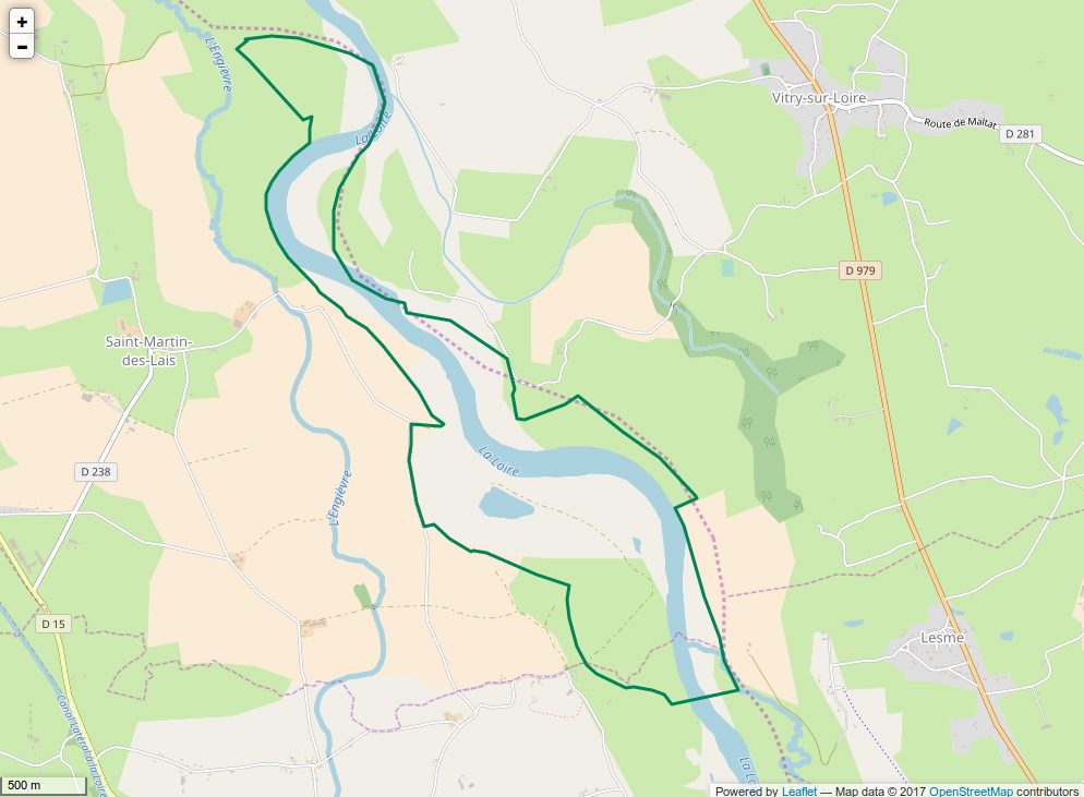 Réserve naturelle régionale du val de Loire bourbonnais à Saint-Martin-des-Lais