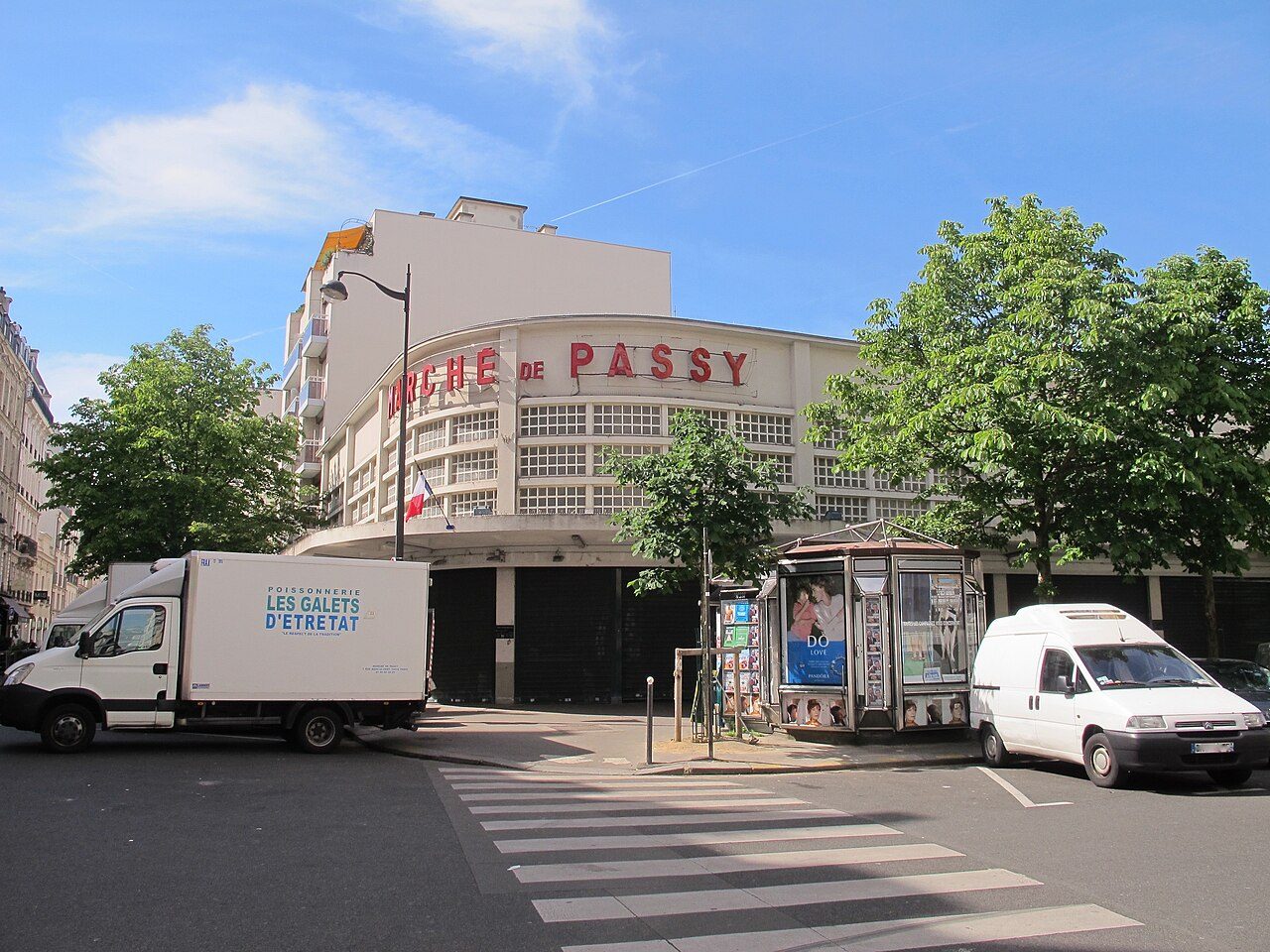 Marché couvert de Passy à Paris