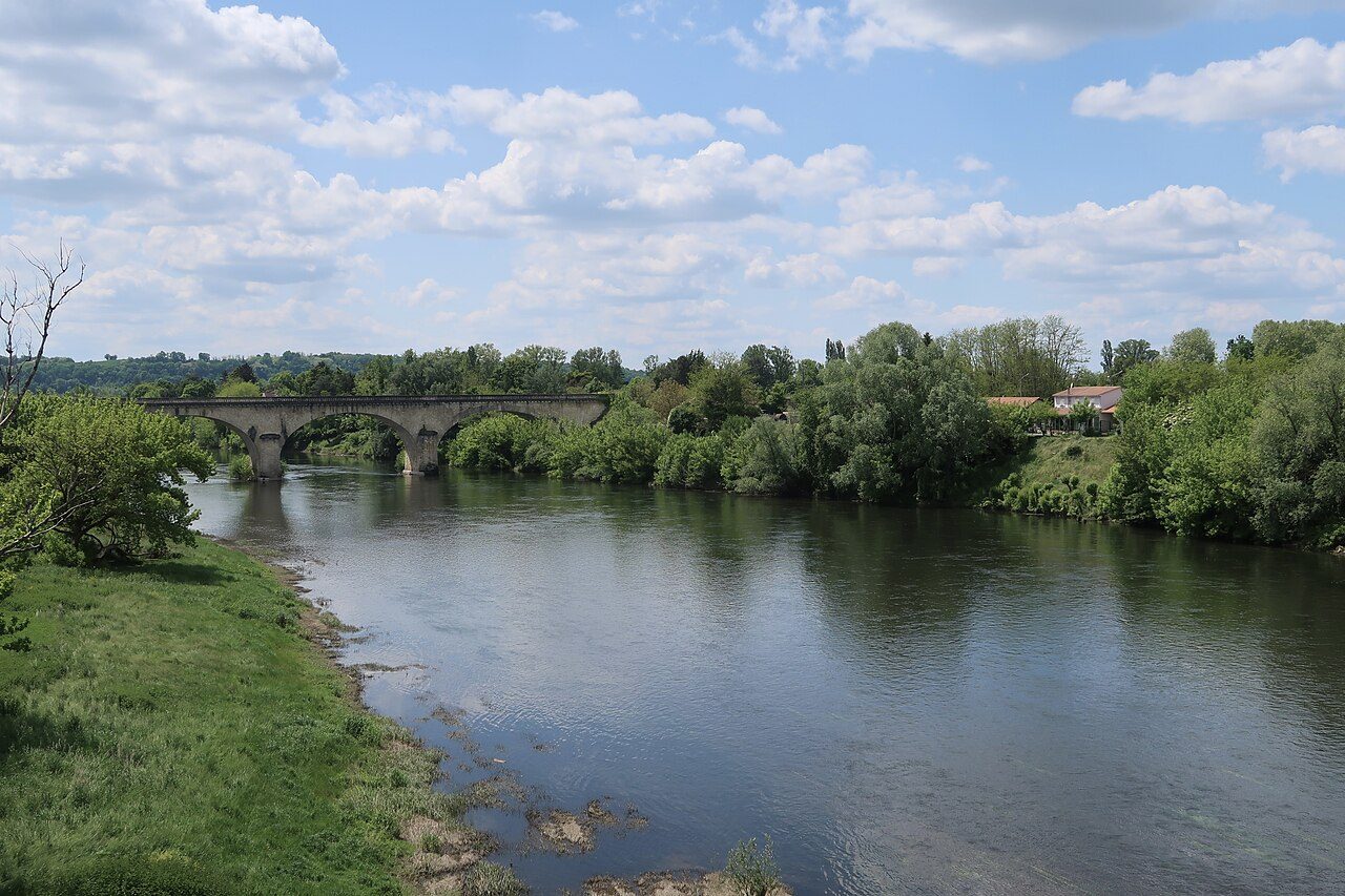 Pont de chemin de fer à Pineuilh