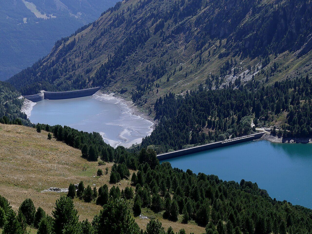 Barrages de Plan d'Amont et Plan d'Aval