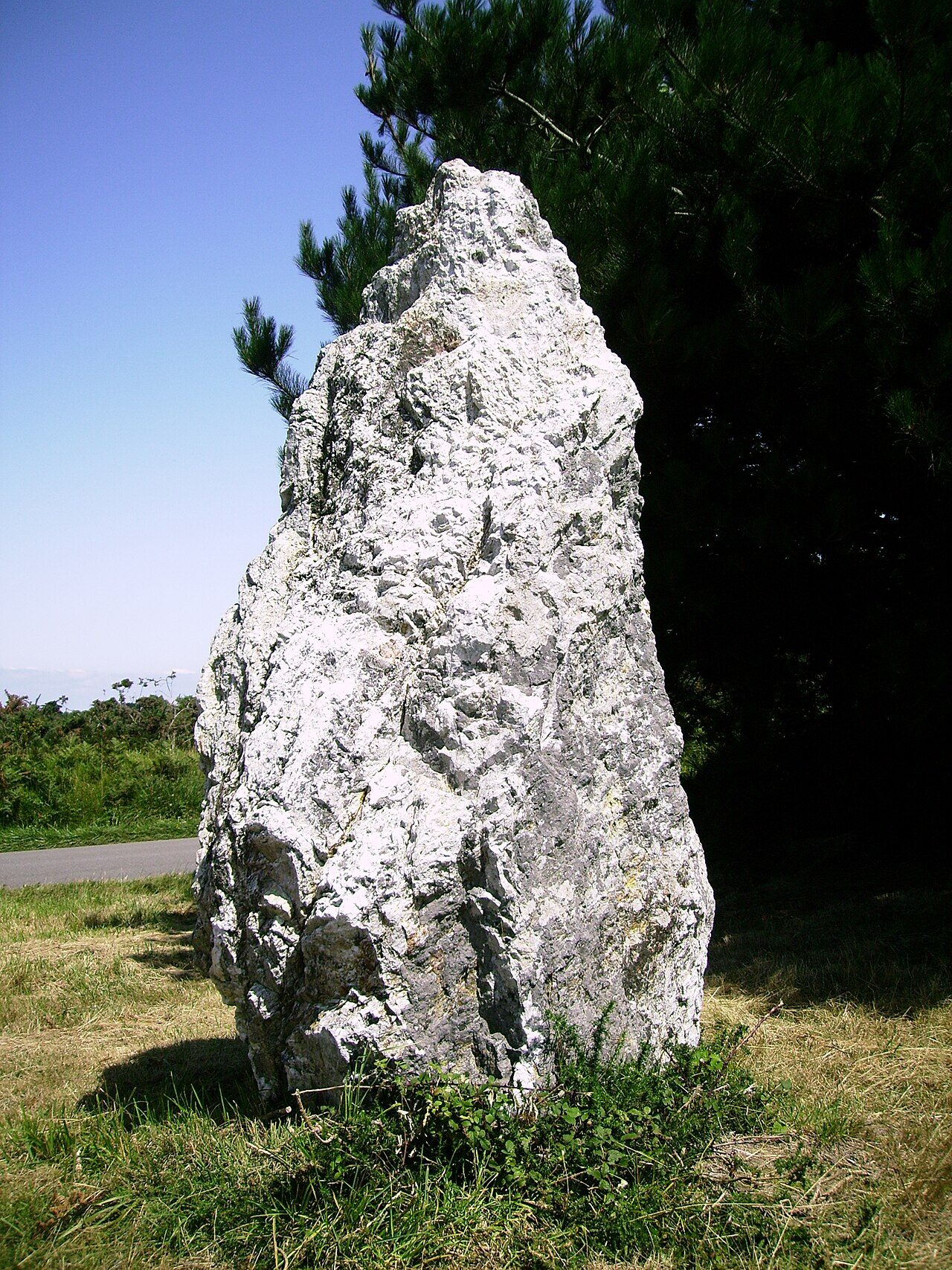 Le Menhir Pierre Sainte Anne à Bangor