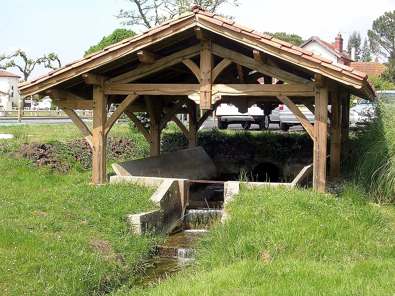 Lavoir à Sainte-Eulalie-en-Born