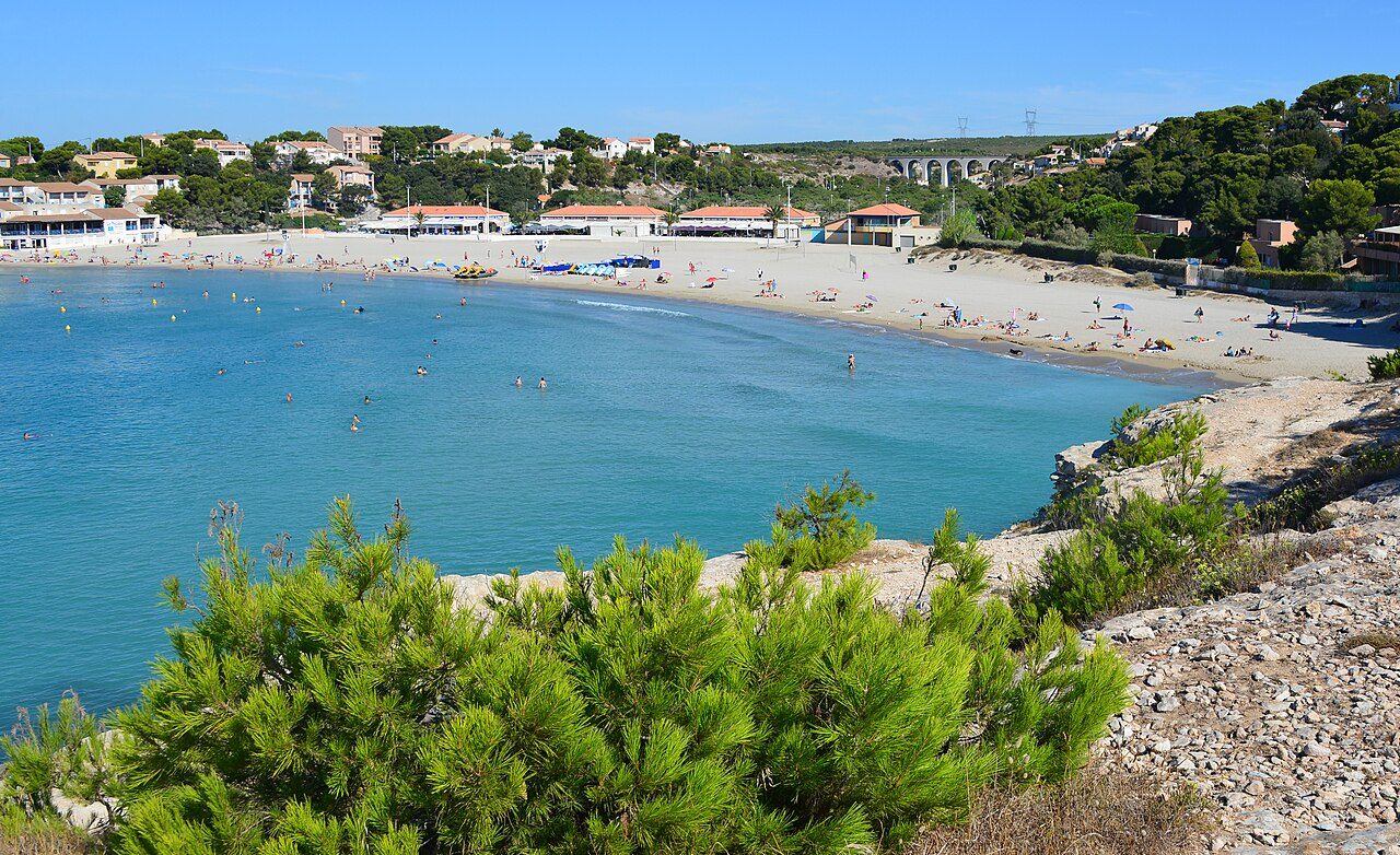 Plage de Carro à Martigues