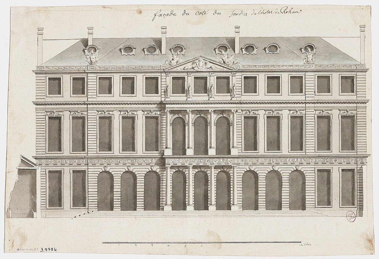 Jardin de Rohan à Paris