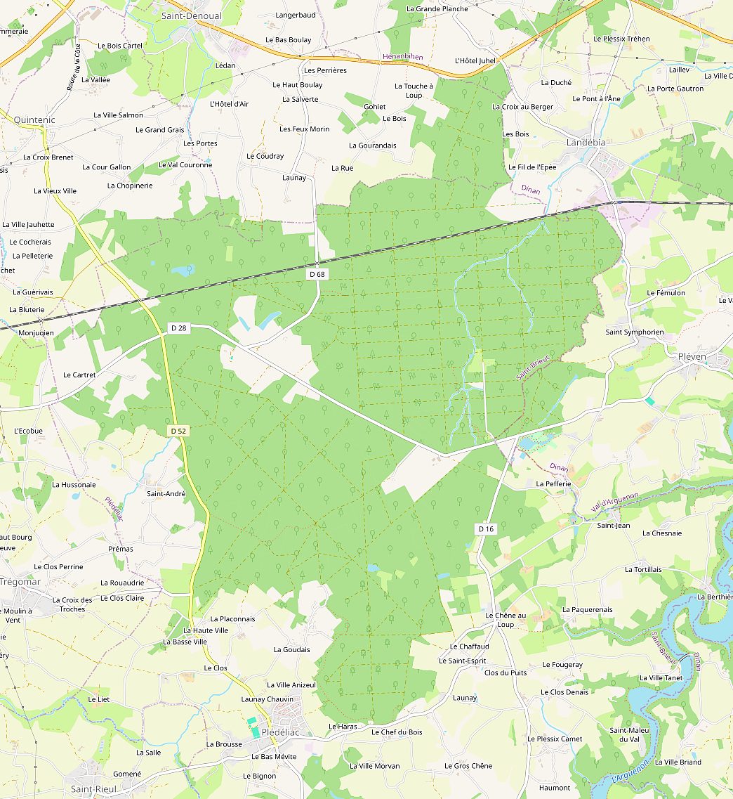 Forêt de La Hunaudaye à Plédéliac