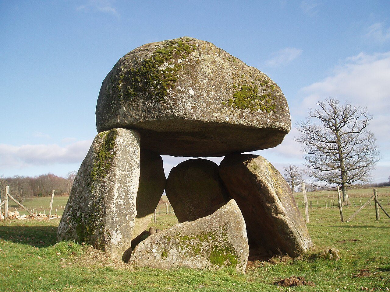Dolmen de la Pierre Folle à Saint-Priest-la-Feuille