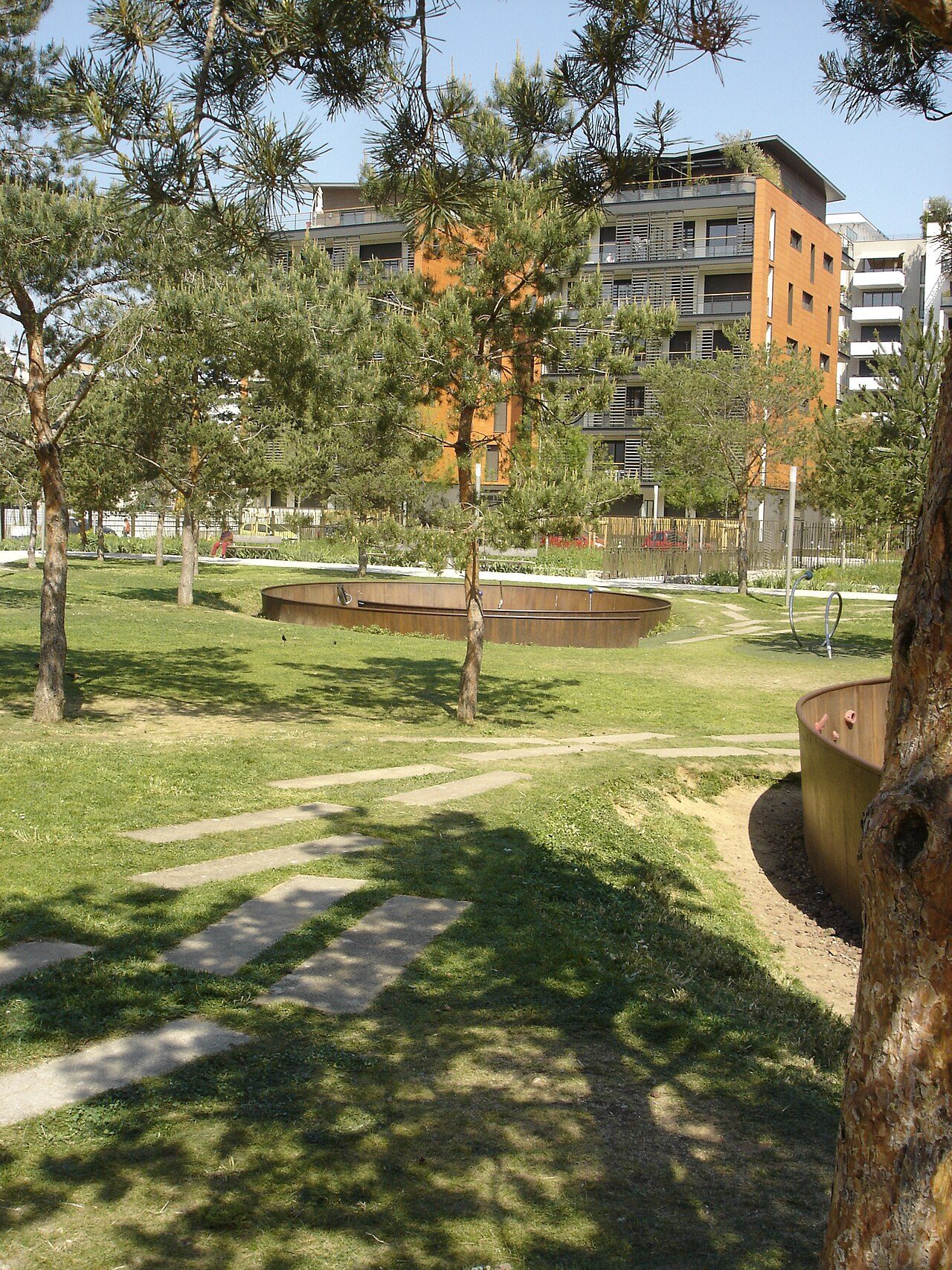 Parc de la Buire à Lyon 3e Arrondissement