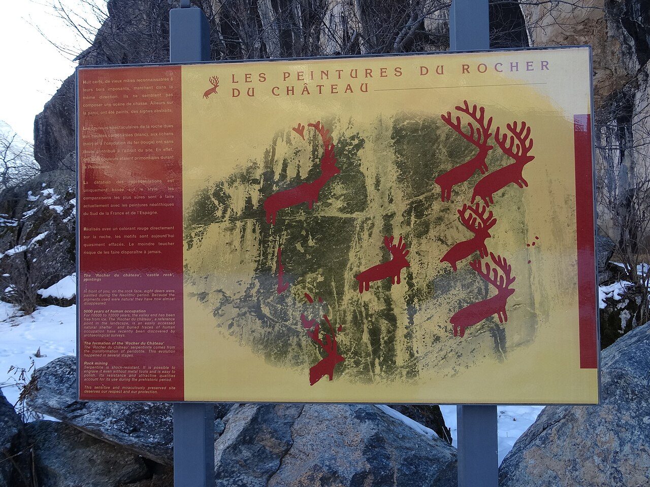 Rocher du château à Chavroches