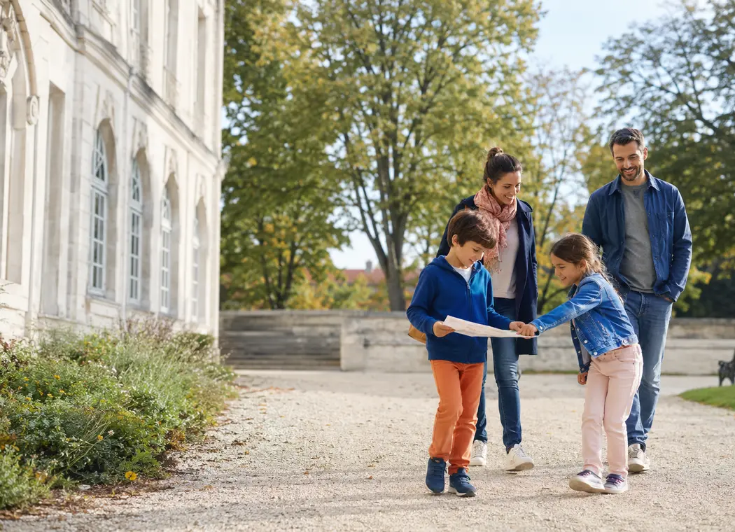 Famille profitant d’une sortie avec des enfants